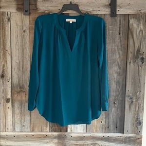 Loft teal blouse